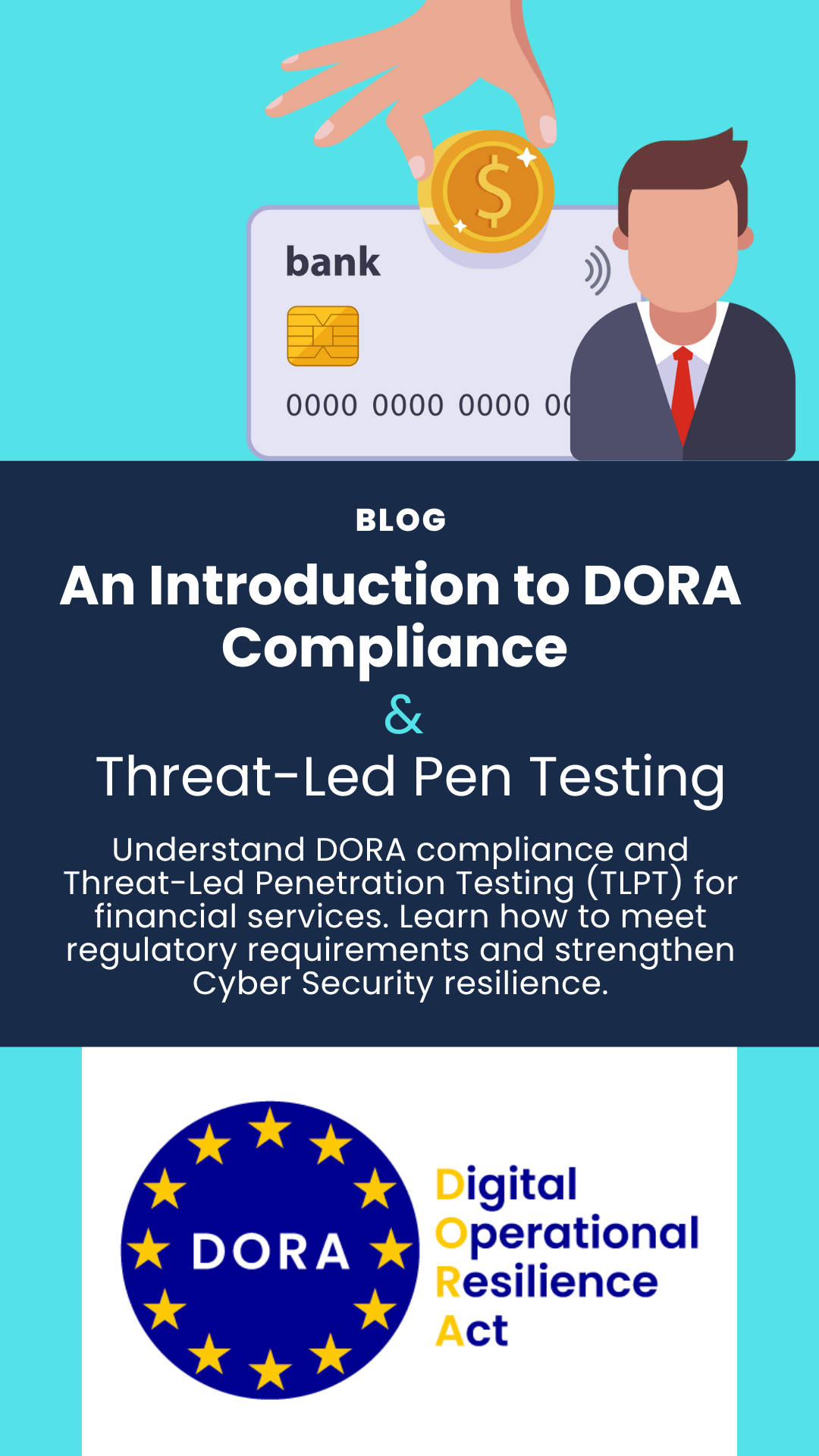 Blog title image which has the full title of the blog along with the DORA logo.