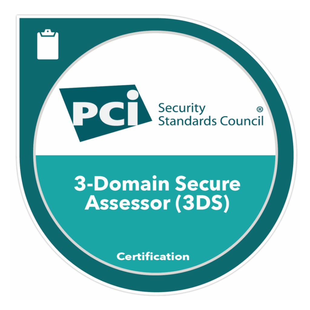 The logo for PCI DSS 3 domain secure assessor